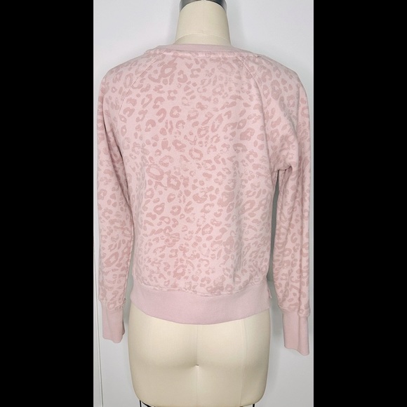 Calvin Klein Performance Pink Leopard Sweatshirt - Picture 3 of 6